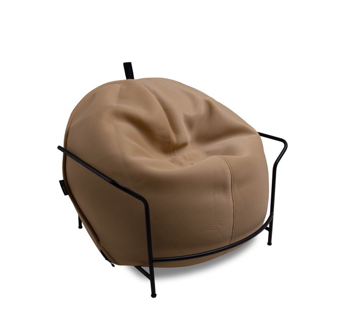 Дизайнерское кресло Uni Бежевый с каркасом