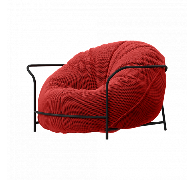 Дизайнерское кресло Uni Красный с каркасом